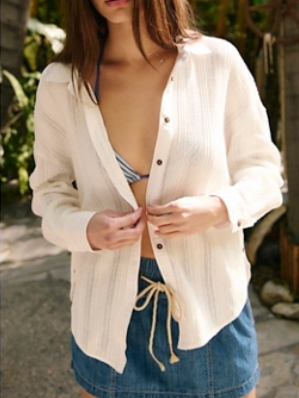 Free People Button Down